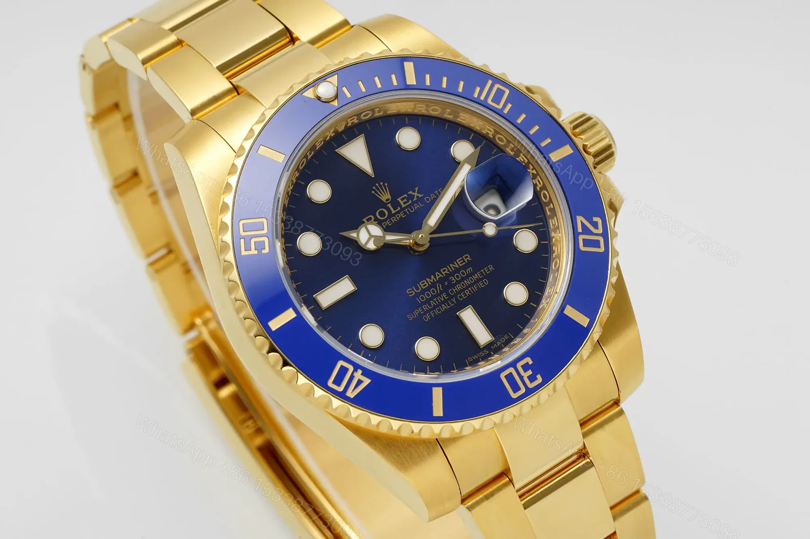 View 2 of Rolex Submariner Date Yellow Gold Blue 116618LB-0003