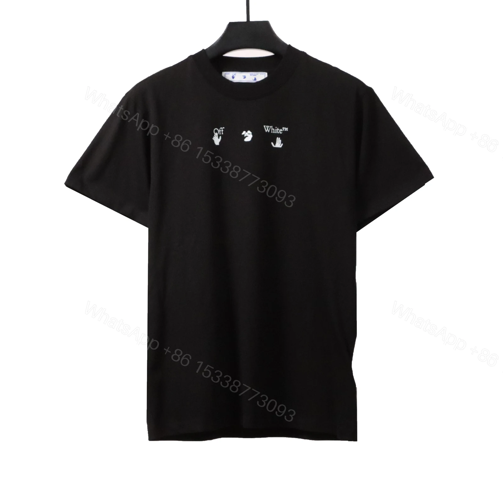View 8 of Off-White Melting Arrow Print T-Shirt Black Brown