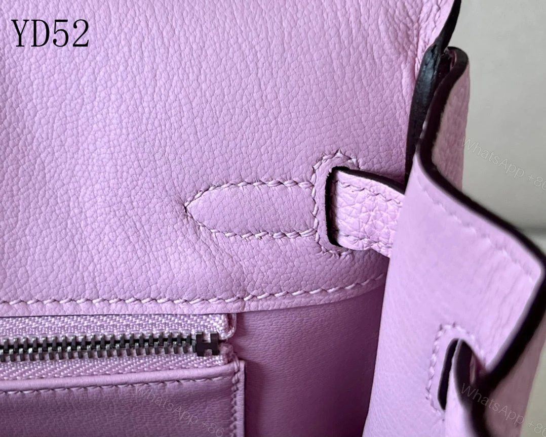 View 5 of H BIRKIN 25 TOGO PINK SILVER HARDWARE 25CM