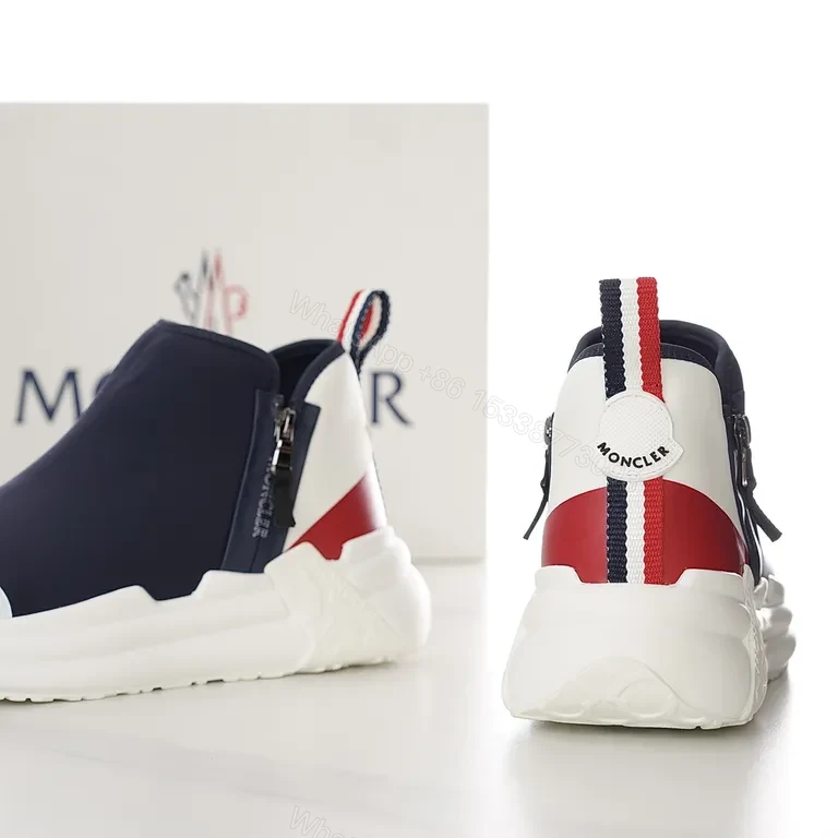 View 3 of Color-Blocked Luxe High-Top Sneakers with Comfort