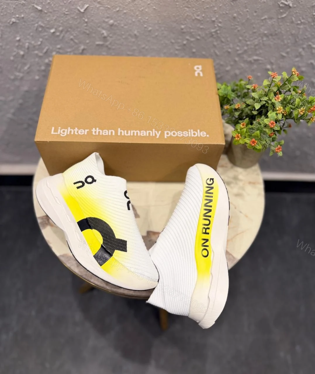 View 7 of FIRST COPY ON RUNNING CLOUDBOOM WHITE SHOES