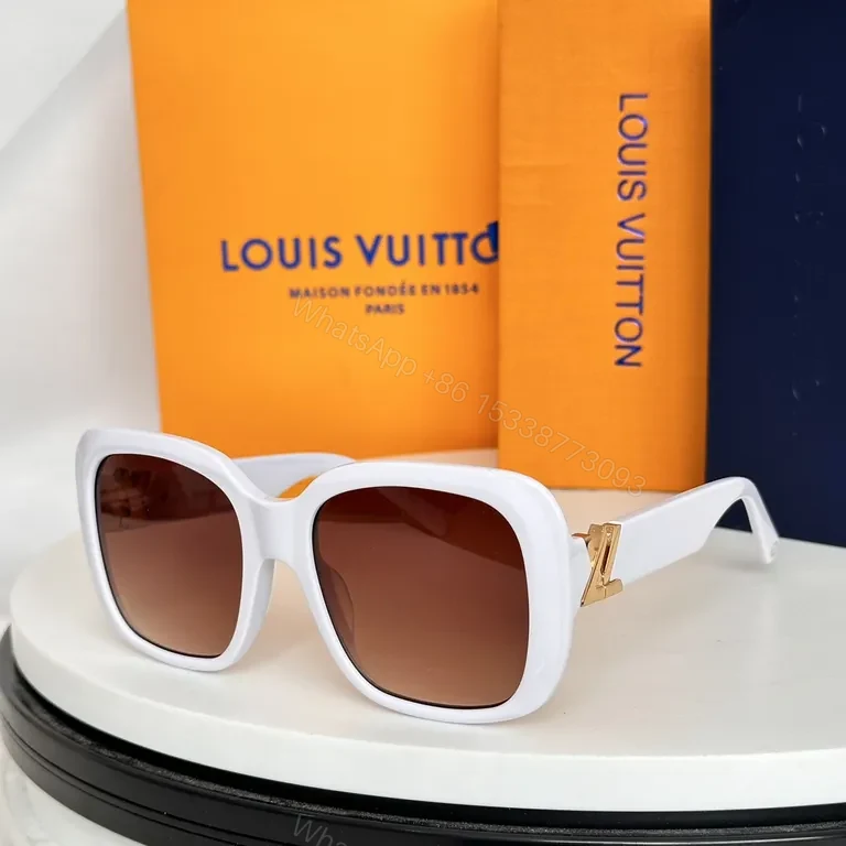 View 8 of Bold LV Pattern Glasses: Luxe Oversized Sunglasses
