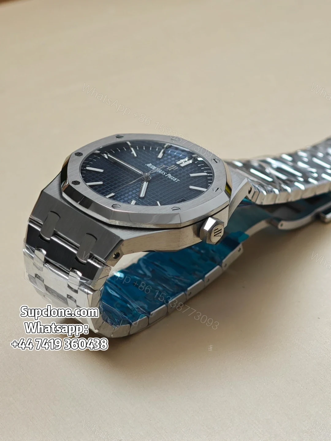 View 10 of Audemars Piguet Super Clone 1:1 Royal Oak 15500 Blue Dial