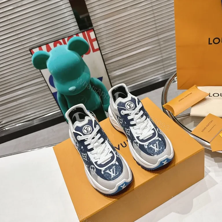 Denim Luxe LV-Inspired Sneakers: All-Day Comfort Shoes — view 1