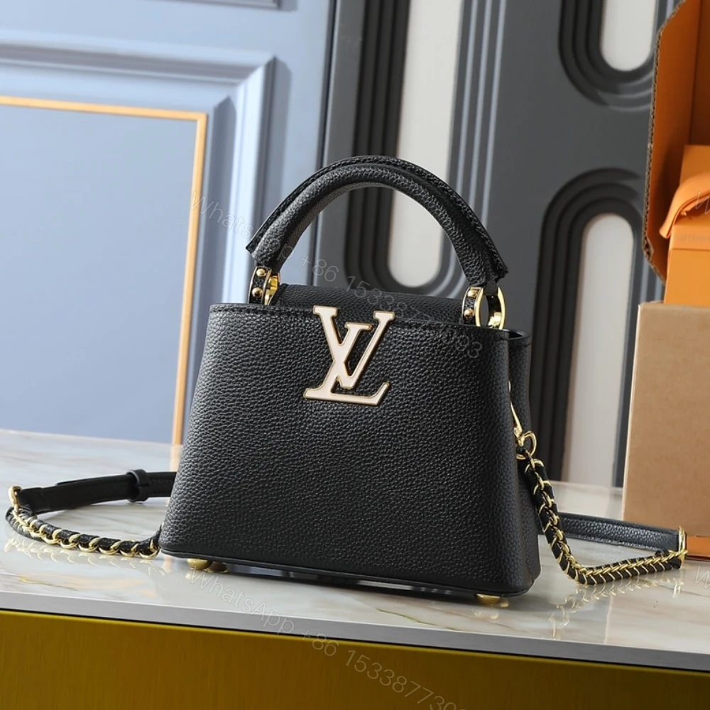 View 2 of Louis Vuitton Capucines Mini Black 21Cm
