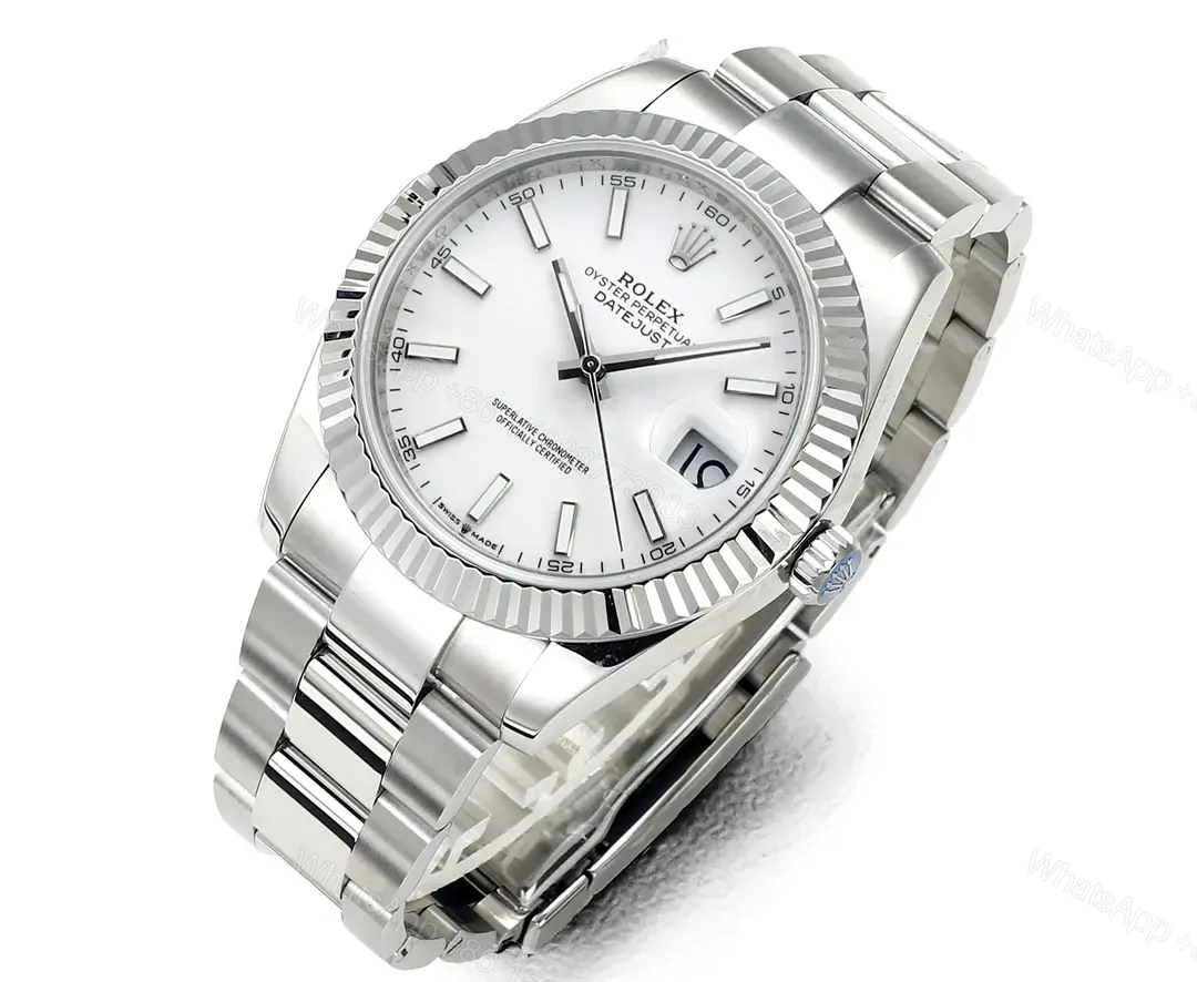 View 4 of ROF Factory Clean Factory JVS Rolex Datejust Silver Fluted Bezel