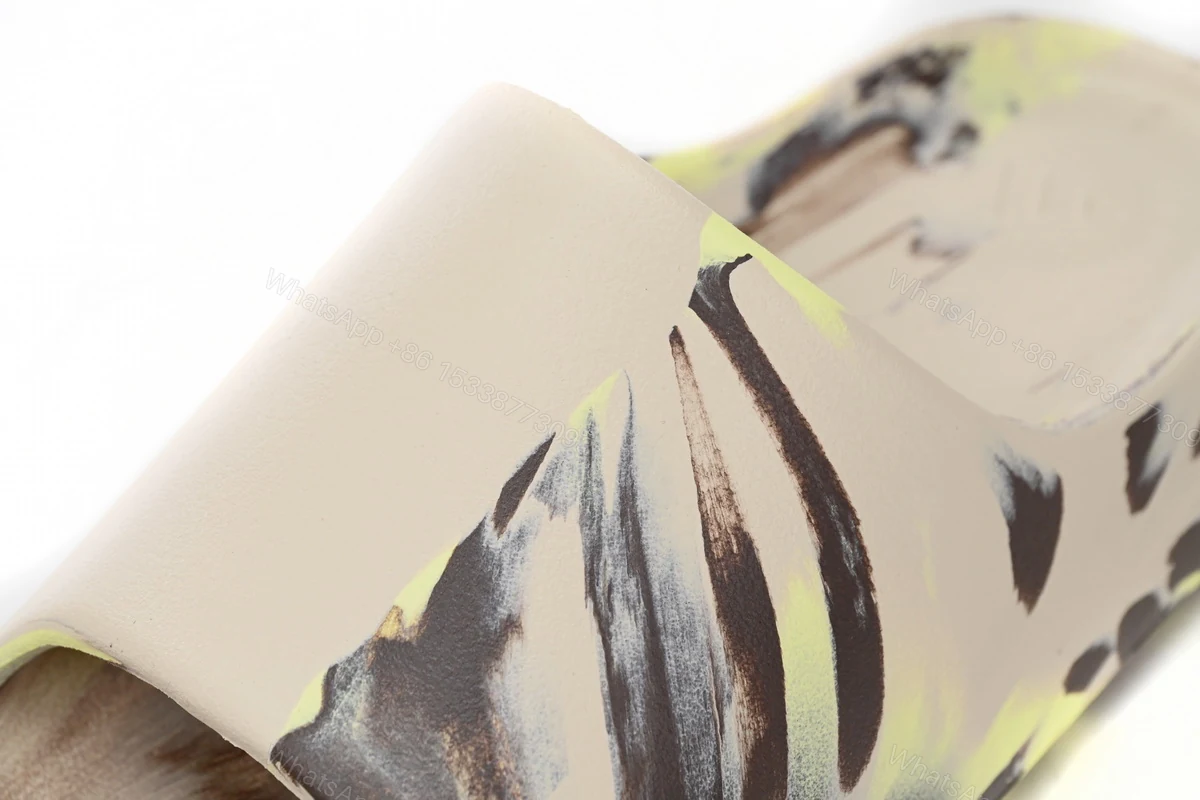 View 3 of adidas Yeezy Slide Enflame Oil Painting Ink Yellow FZ5899