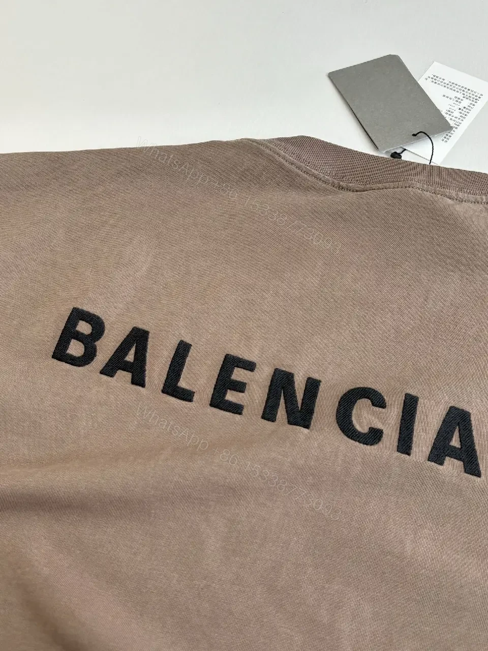 View 5 of Taupe Cotton Tee-Dress: Relaxed, Minimal, Designer-Inspired