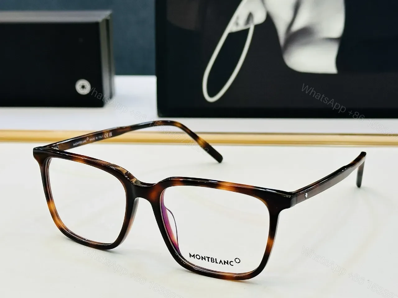 View 5 of Black Acetate Rectangular Glasses, Timeless Luxe, Everyday Kind