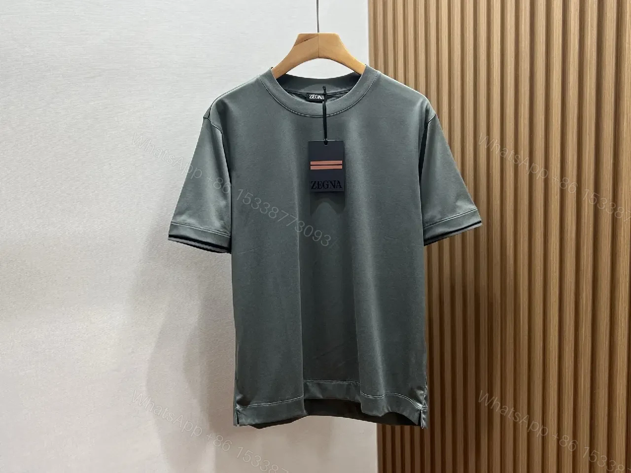 View 4 of Structured Minimal Knit Tee: Premium, Relaxed Fit, Durable Comfort