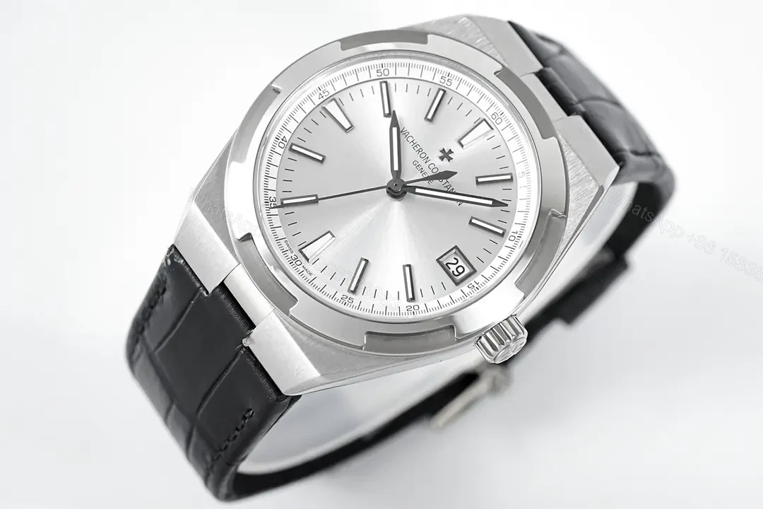 View 3 of Vacheron Constantin Overseas Silver Dial Black Rubber Strap Watch – 41mm Stainless Steel Case, Sapphire Crystal, 5100 Automatic Movement, 150m Water Resistance, Interchangeable Strap System