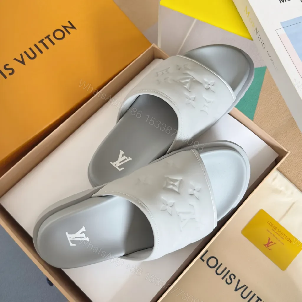 View 4 of Monochrome Luxe Slide: Lightweight Comfort, Signature Motifs