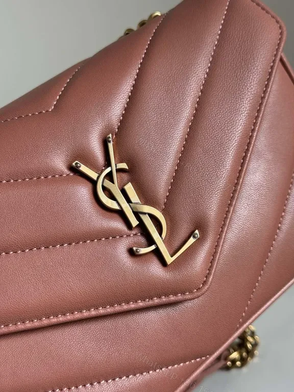 View 7 of Chic Velvet Rose Bag with Gold Chain â€“ YSL-Inspired Style