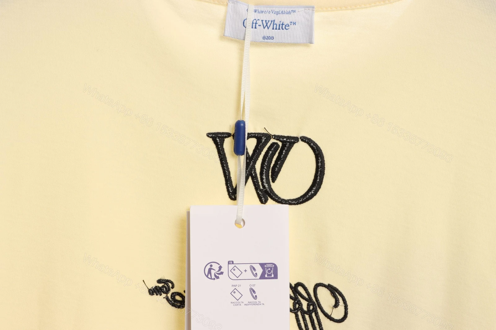 View 8 of Off-White 23 Digit Logo Beige T-Shirt