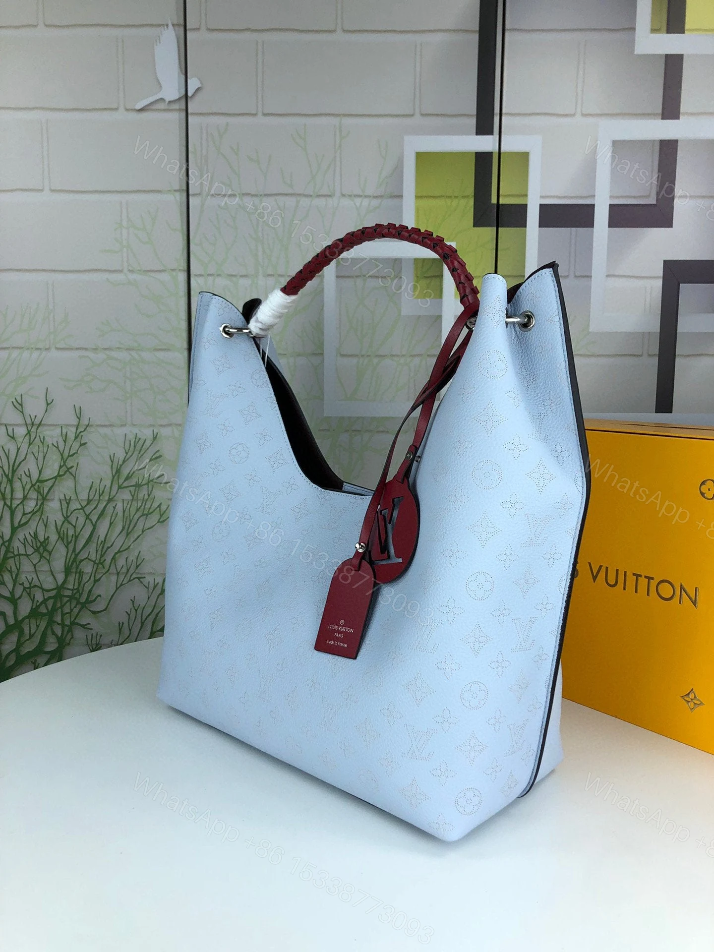 View 28 of Louis Vuitton Carmel Hobo Bag ‘Mouse Grey’