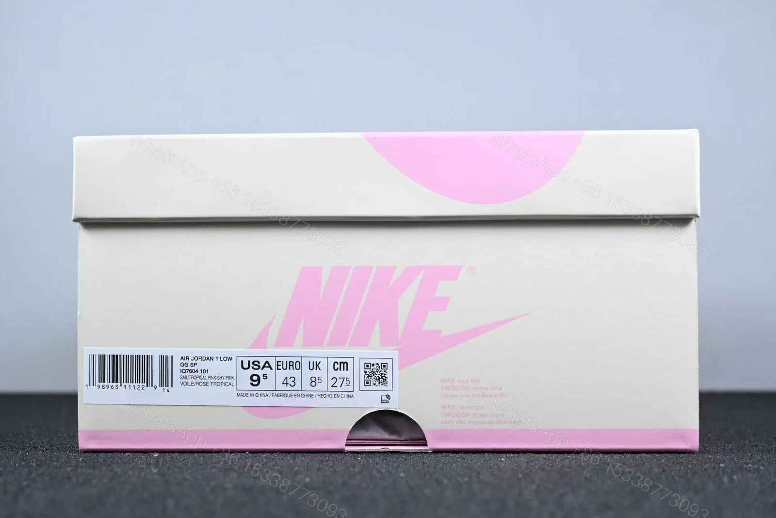 View 5 of Jordan 1 Retro Low OG SP Travis Scott Sail Tropical Pink
