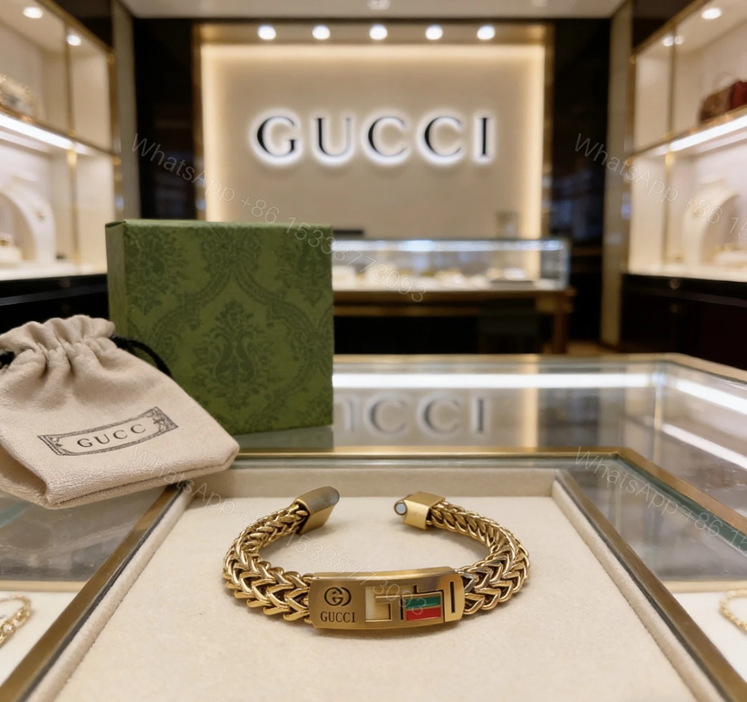 GUCCI一比一復刻雙G金屬編織手鏈 潮流百搭設計款 — view 1