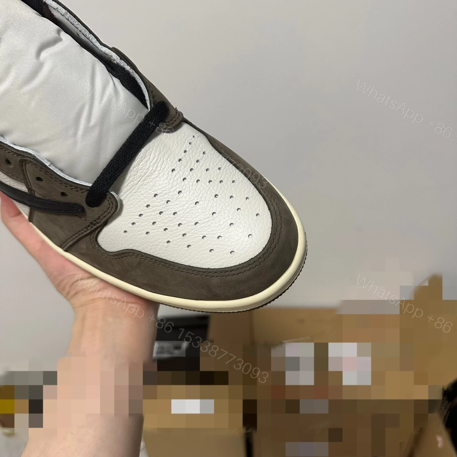View 7 of Jordan 1 Retro High OG SP Travis Scott Mocha