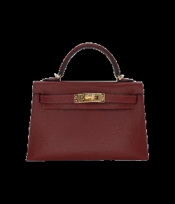 Hermès Kelly II Sellier Mini Rouge H Madame Leather Gold Hardware — view 1