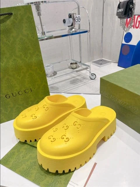 View 8 of GUCCI WONMEN’S PLATFORM PERFORATED G SANDAL – SDG012