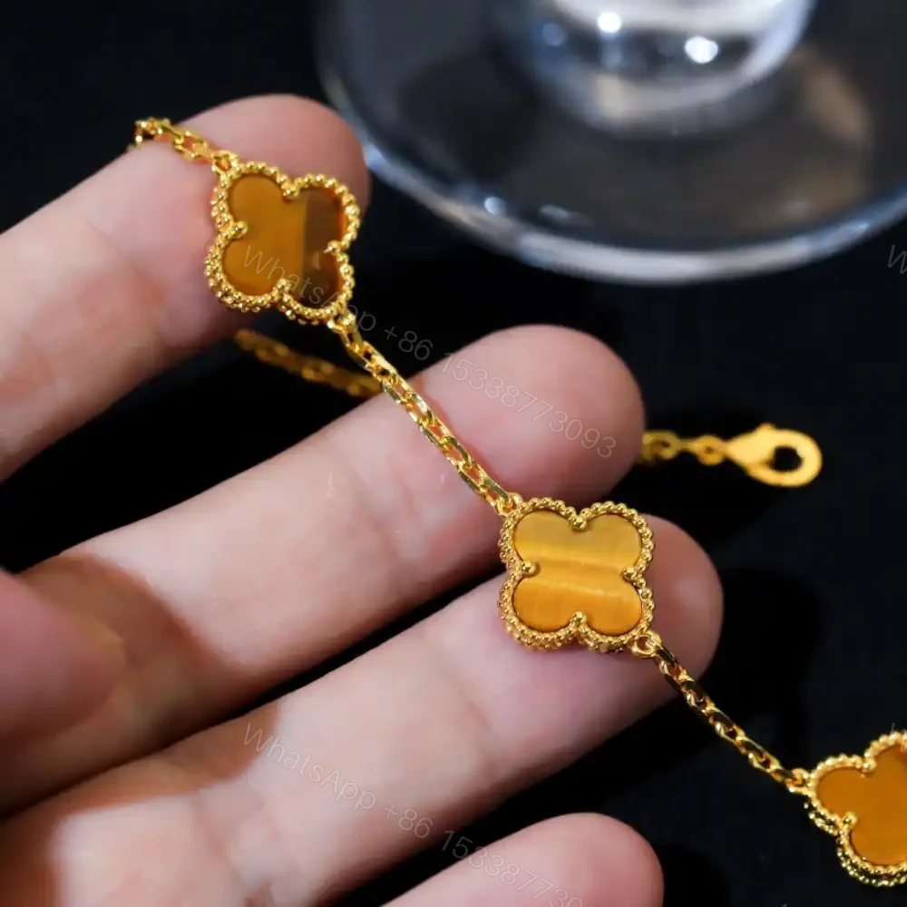 View 7 of 高仿首飾VanCleef&Arpels*RD35600虎眼石黃金手鏈