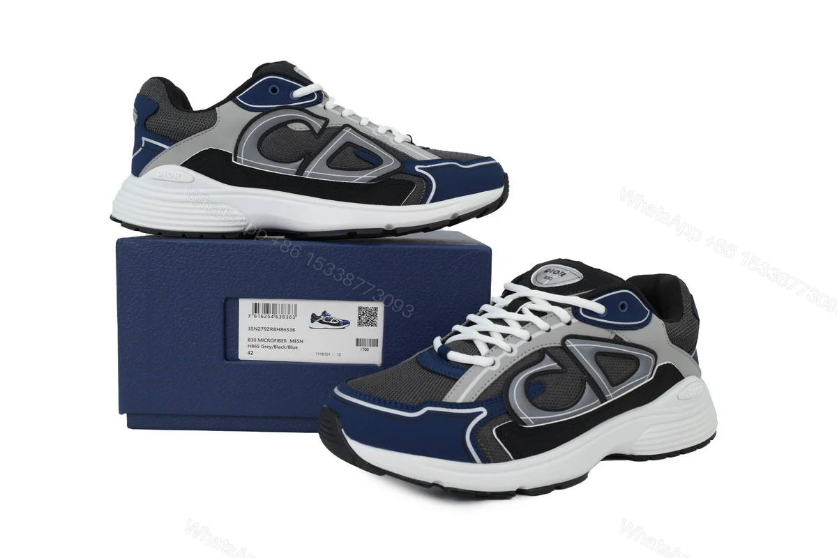 View 6 of Dior B30 Sneakers Panda Black Blue Grey