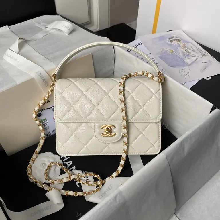 Cream Quilted Mini Bag - Luxurious Everyday Charm — view 1
