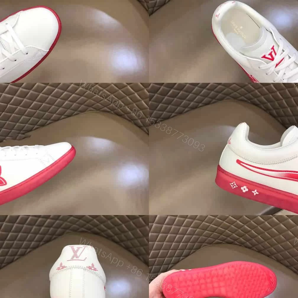 View 5 of Louis Vuitton Luxembourg Samothrace Trainers In Rouge – LSVT273