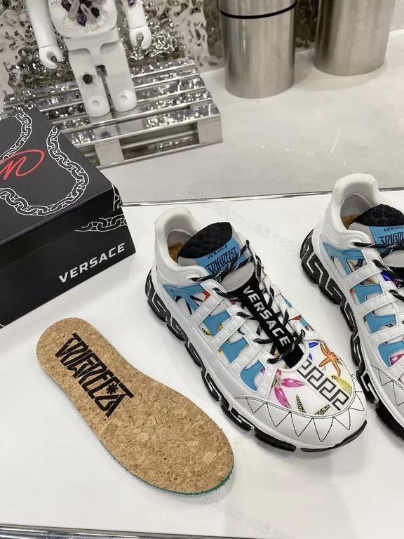 View 8 of Graphic-Texture Versace Sneaker: Bold Details, All-Day Confidence