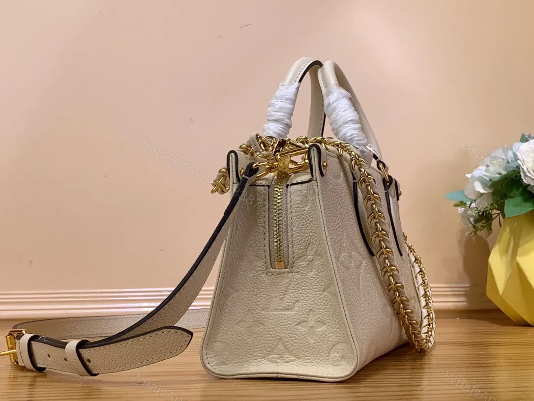 View 7 of Louis Vuitton LV On The Go Mini Replica 11 White Milk Handbags 25x13x10cm