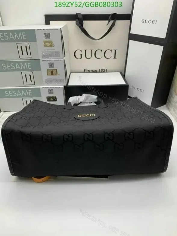 View 3 of Gucci Replica Off the Grid Black Tote Bag GGB0803034 – Premium 1:1 Quality