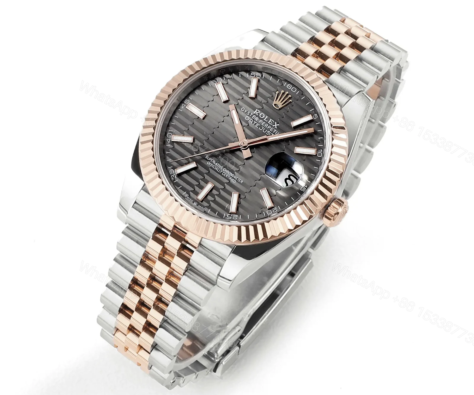View 2 of BT Factory Clean Factory DDF Classic Two-Tone Rolex Style Watch