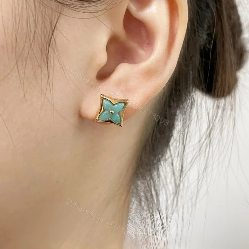 View 5 of LOUIS VUITTON COLOR BLOSSOM BB STAR EAR STUD YELLOW GOLD Q16641
