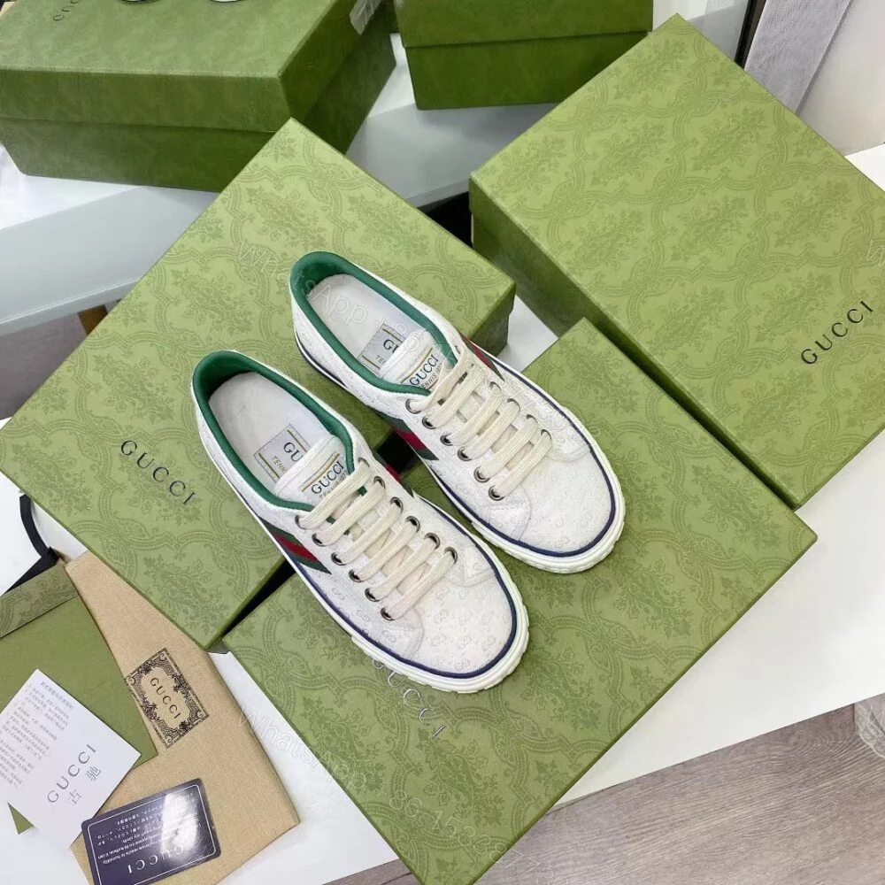 View 2 of Gucci Tennis 1977 White Mini GG 606111 99W90 9085