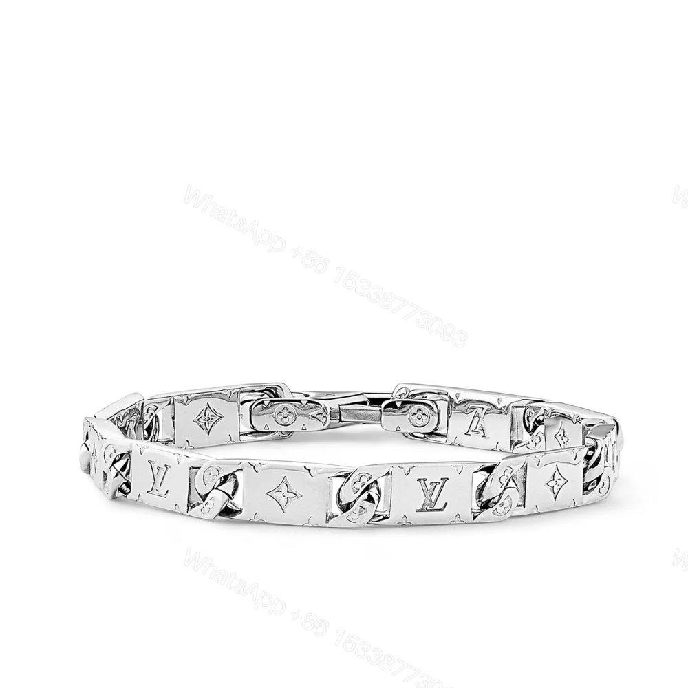 Louis Vuitton Monogram Tied Up Bracelet Silver M0921M — view 1
