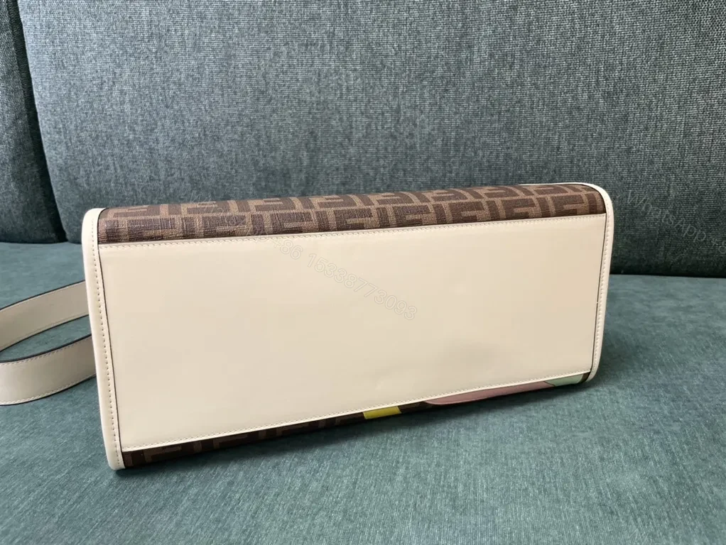 View 4 of Bold Fendi-Inspired Canvas Handbag: Modern Luxury