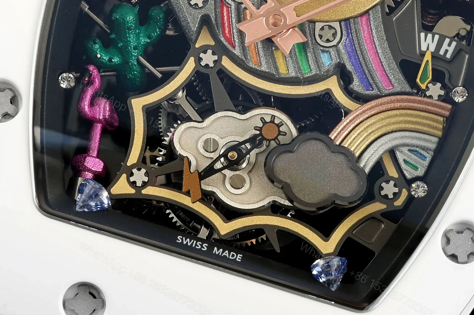View 5 of Richard Mille RM 88 Tourbillon Automatic Smiley Skeleton Watch Ultimate Edition RG-RM-RM88-SMILEY-TOURBILLON