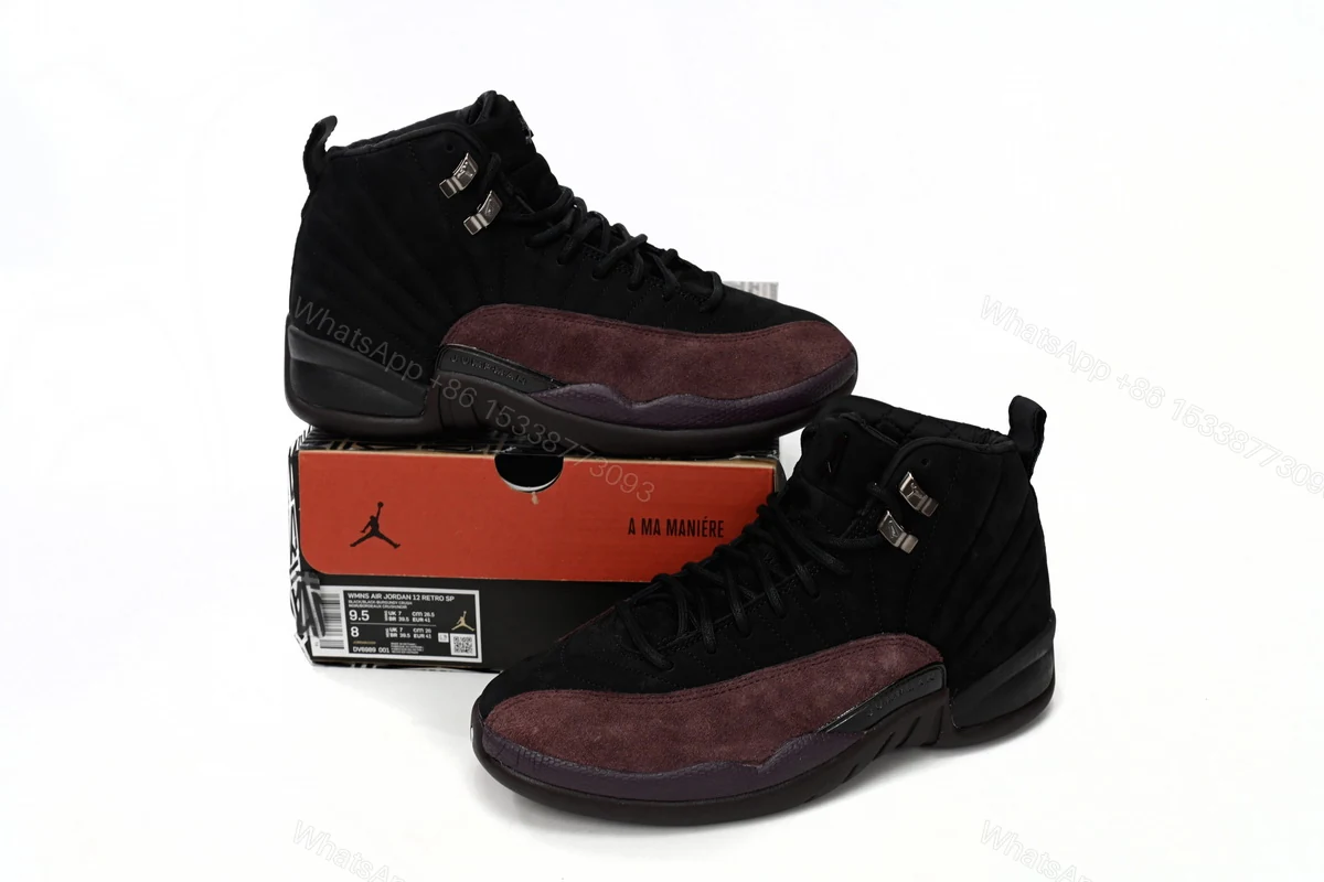 View 7 of A Ma Maniére x Air Jordan 12 Black Wine Red DV6989-001