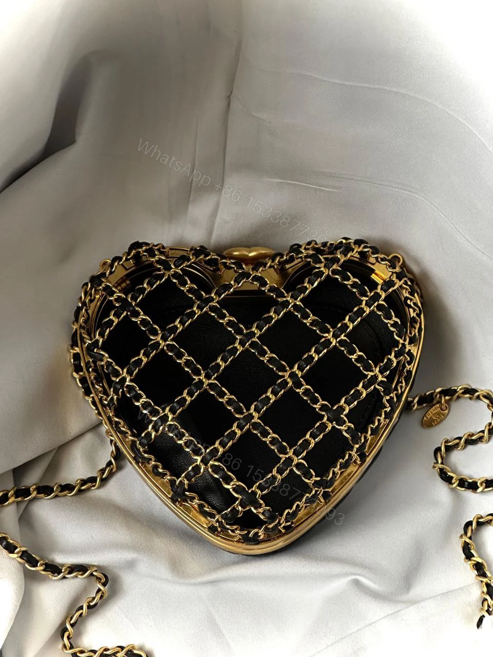 View 3 of Chanel Heart Minaudière Sholder Bag