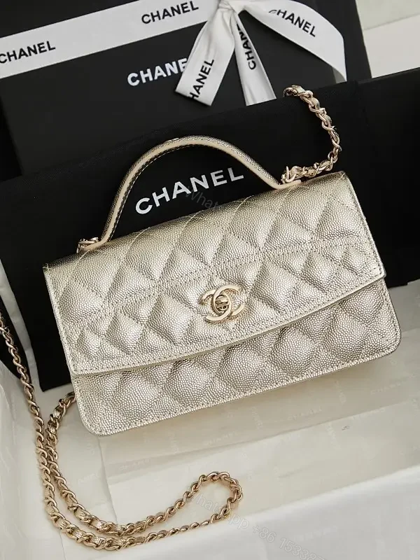 Metallic Quilted Mini Bag: Lux Texture, Everyday Versatility — view 1