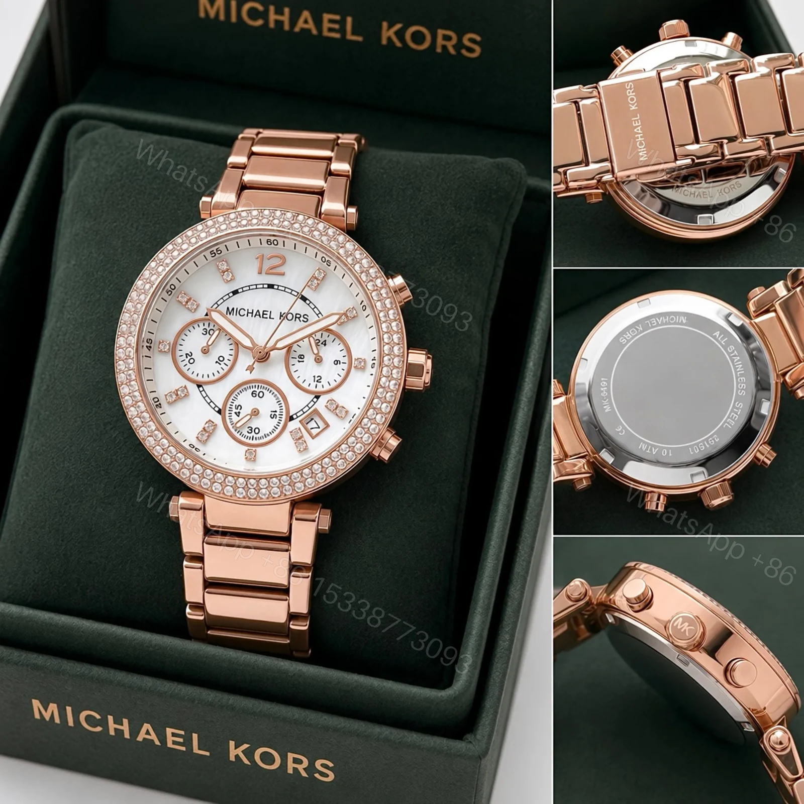 View 5 of Michael Kors Parker MK5491 Rose Gold Chronograph