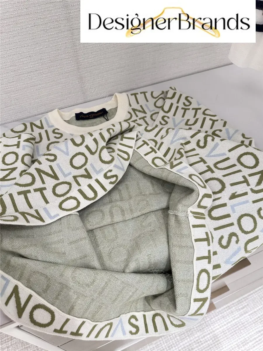 View 9 of Louis Vuitton White Jacquard Knit Short-Sleeve Crewneck Top