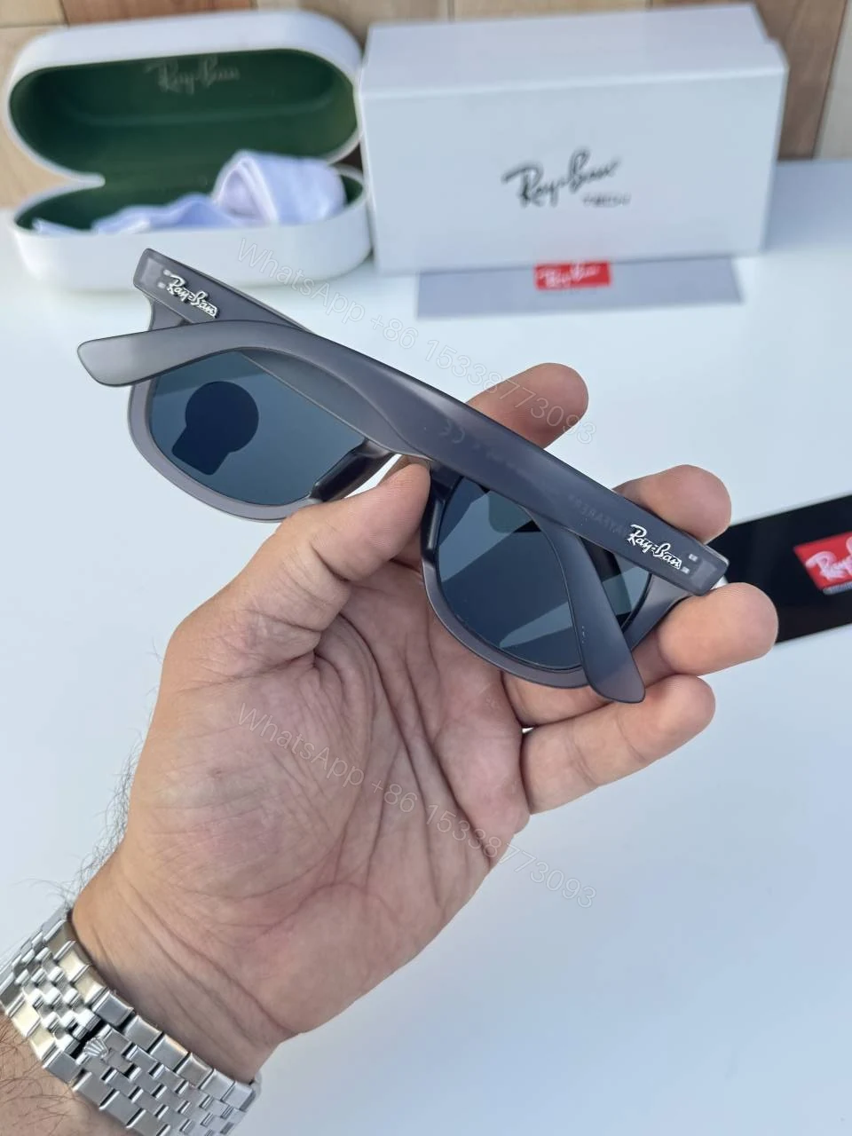 View 4 of First Copy RayBan 2140 Grey Black Sunglasses