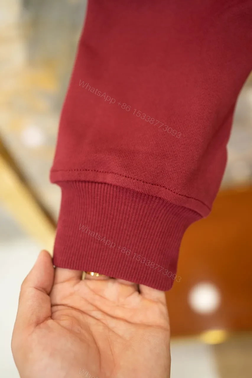 View 2 of Soft-washed Rose Hoodie with Bold Chest Graphic, Fleece Interior, Knit Cuffs, Kangaroo Pocket, Premium Comfort