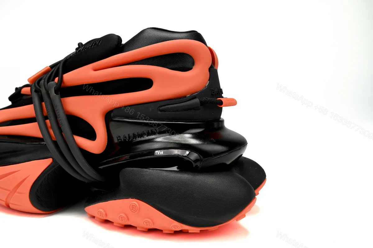 View 9 of BALMAIN Multikolor Buty sportowe Black orange YM1VJ309