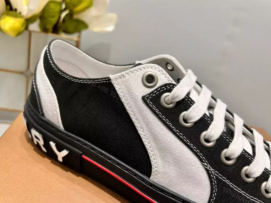 View 10 of BURBERRY CHECK COTTON SNEAKERS – BBR130