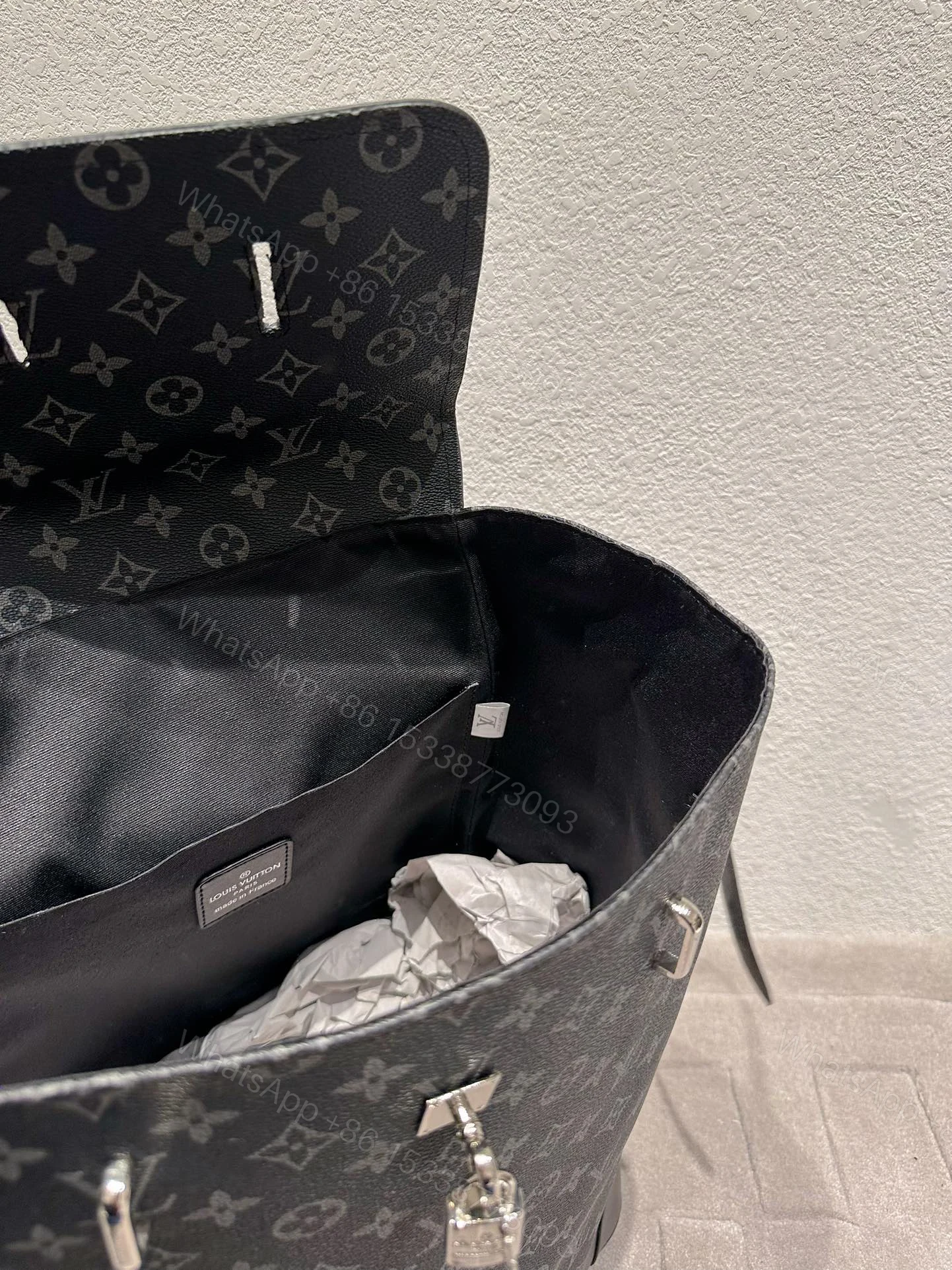 View 2 of Louis Vuitton Monogram Eclipse Steamer Backpack