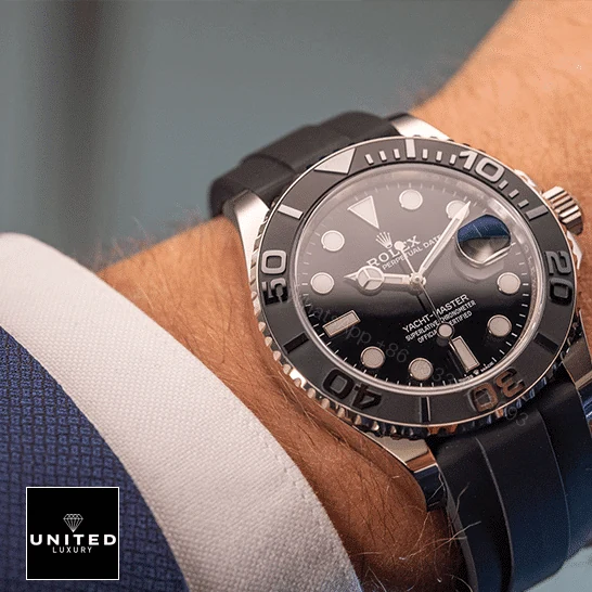 View 10 of Rolex Yacht-Master 226659 White Gold Automatic Rubber Black Dial Replica