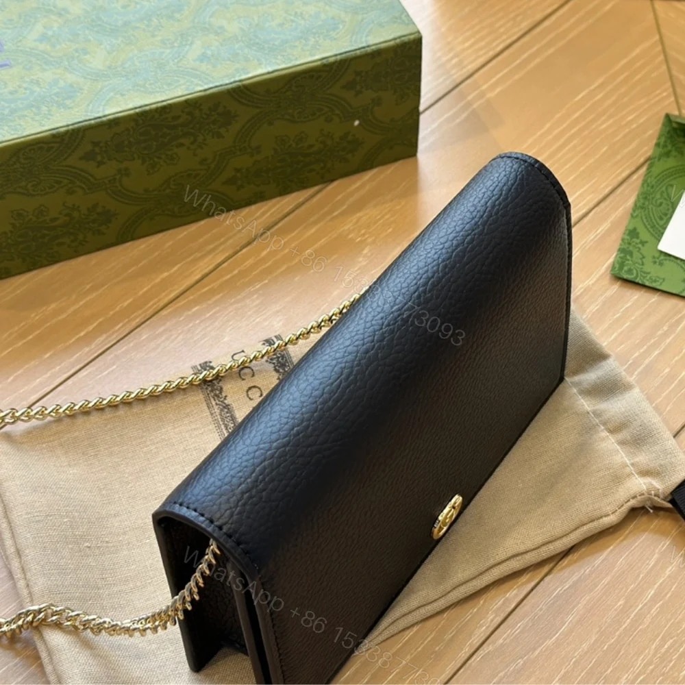 View 5 of Gucci GG Marmont Wallet On Chain Black 20Cm 497985 CAO0G 1000
