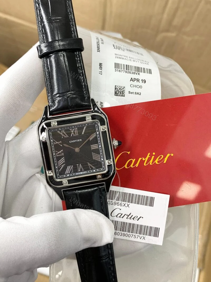 Cartier Santos Dumont WSSA0046 Black Dial 36MM Quartz — view 1